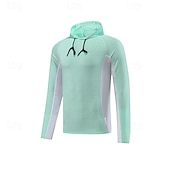 voordelige Bovenkanten-Voor heren Wandeltop Sporthoodie Lange mouw Capuchon Kleding Bovenlichaam Buiten Sneldrogend Zweetafvoerend anti-geur Ademend Polyester Lapwerk Donker Grijs Zwart Rood Jagen Tennis Sportschoenen