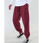 economico Pantaloni della tuta-Per uomo Pantaloni da tuta Joggers Pantaloni in velluto a coste Tasca Elastico in vita Coulisse Semplice Comodità Sport all&#039;Aperto Quotidiano Moda Casual Marrone Scuro Nero Micro-elastico