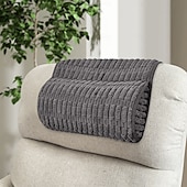 billiga Överdrag för soffa och armstöd-1 st nackstödskudde, vilkudde för nacke, huvud eller fot, för kontor eller massagefåtöljer, lindrar nacksmärtor och stödjer nacken. Halkfritt överdrag med dragkedja.