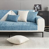 cheap Sofa Cover-Waterproof Antimicrobial Simple Chenille Fabric Anti-scratch Couch Cover