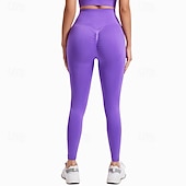 abordables Leggings y mallas de yoga-Mujer Leggings Capri Mallas Leggings de Yoga Control de barriga Alta cintura Gimnasio Rutina de ejercicio De Deporte Prendas de abajo Color sólido Negro Blanco Azul Otoño Deportes Ropa de Deporte