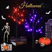 abordables Luces decorativas-árbol de Navidad Sin Cuerdas ON / OFF día de Gracias Víspera de Todos los Santos USB 1 PC