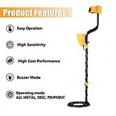 cheap Outdoor Activity-MD930 Waterproof Portable Metal Detector, High-sensitivity Underground Treasure Metal Detector with LCD