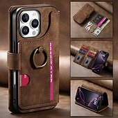 お買い得  iPhone用ケース-電話 ケース 用途 iPhone 16 Pro Max プラス iPhone 16 iPhone 16プラス iPhone 16プロ iPhone15 iPhone 15 Pro Max iPhone 15 14 Pro Max Plus iPhone 13 Pro Max ウォレットカードケース ジッパ－ キックスタンド カード挿入口 レトロ風 TPU ナイロン PUレザー