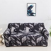 cheap Sofa Cover-Elastic Sofa Cover With Geometry Print Stretchable Living Room Sofa Combination Horizontal Sofa Cover for 1/2/3/4 Seats Suitable for All Seasons