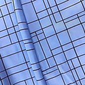 preiswerte Herrenanzughose mit 3D-Druck-Herren Geometrisch Karo / Karomuster Anzughose Hose Mittlere Taille Business-Casual Formell Alltagskleidung Slim Fit Hose mit Taschen Frühling Herbst 3D-Druck Blau