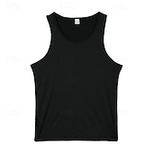 abordables Camisetas sin mangas de gimnasio-Hombre Camiseta sin mangas Chaleco Camisetas Interiores Camisa sin mangas Sin Mangas Cuello redondo Cuchara Verano Color sólido Plano Moda Básico Clásico 4 Piezas Calle Casual Deportes A B C Camiseta