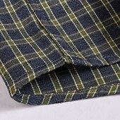 preiswerte Businesshemden für Herren-Herren Hemd Kleidhemd Knopfhemd Karomuster Hochzeit Party Schwarz Rote Blau Grün Langarm Revers Frühling Herbst Bekleidung