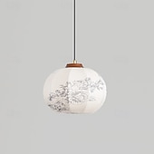 cheap Island Lights-Country Nature Inspired Pendant Light, Fabric Material, 20cm Height, Warm White/White Light, E26 E27, Adjustable Chain