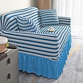 cheap Sofa Cover-3D Bubble Lattice Elegant Stretch Sofa Cover Loveseat Cover Couch Cover Spandex Elastic Sofa Slipcover Protector with Skirt