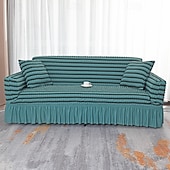 cheap Sofa Cover-3D Bubble Lattice Elegant Stretch Sofa Cover Loveseat Cover Couch Cover Spandex Elastic Sofa Slipcover Protector with Skirt