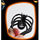 abordables Halloween intérieur-Lot de 2 araignées lumineuses et 2 globes oculaires lumineux pour Halloween, décoration d&#039;ambiance de fête intérieure, lumière d&#039;ornement, lumière d&#039;horreur et d&#039;atmosphère étrange