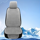 abordables Housses de siège de voiture-1 ensemble de coussins de siège d&#039;été essentiels pour sièges avant simples, dotés d&#039;un design simple et polyvalent avec un matériau frais. Ils sont confortables, respirants et faciles à installer.