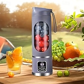 abordables appareils électroménagers-Extracteur de jus à glace pilée rechargeable par USB, portable, pour l&#039;extérieur, avec tasse et 12 couteaux