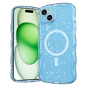 cheap iPhone Cases-Phone Case For Apple AirTag iPhone 16 iPhone 15 Pro Max Plus Back Cover Magnetic Adsorption Transparent Magnetic Support Wireless Charging TPU