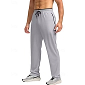 economico Gamba Dritta-Per uomo Pantaloni da tuta Pantaloni Pantaloni della tuta a gamba dritta Tasca Elastico in vita Coulisse Blocco di colori Comodità Sport all'Aperto Quotidiano Moda Casual Nero 1 # Nero Micro-elastico