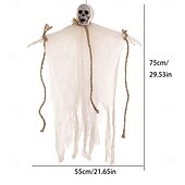 preiswerte Halloween Außen Dekor-2er-Pack hängende Halloween-Dekorationen mit Skelettgeistern, Sensenmänner für Halloween-Außendekorationen, fliegendes Halloween-Skelett-Geist, Spukhaus-Requisite, Party-Dekor