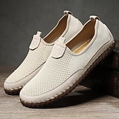 preiswerte Slipper Schuhe-Atmungsaktive Herren-Slip-On-Wanderschuhe aus Strick – leichte Mesh-Sneaker für Sommerreisen, Outdoor-Aktivitäten und Komfort im Alltag