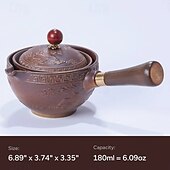 Недорогие Кухонная утварь и гаджеты-Чайник для заваривания чая с вращением на 360 градусов, портативный дорожный набор для кунг-фу, чашка для ленивого заваривания, быстрозавариваемая посуда с ситечком для домашнего офиса и использования