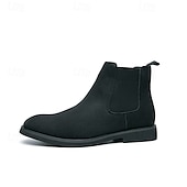 abordables Bottes de Chelsea-Bottines Chelsea blanches pour homme, idéales pour l&#039;automne et l&#039;hiver : élégantes et faciles à enfiler, idéales pour les professionnels urbains et les tenues décontractées élégantes.