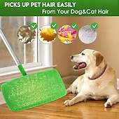 cheap Cleaning Supplies-8pcs Washable Mop Replacement Pads for Flat Mops(Mop Not Included), Durable Reusable Mop Heads for Dry and Wet Use, Easy to Clean, Cleaning Supplies, Back to School Essentials