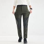 abordables Fondos-Hombre Pantalones cargo Pantalones para senderismo Pantalones de lluvia para senderismo Invierno Al aire libre Ajuste regular Impermeable Resistente al Viento Prendas de abajo Bolsillo Negro Verde