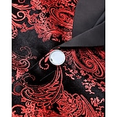 preiswerte Herren Klassische Blazer-Herren Blazer Geschäft Cocktailparty Hochzeitsfeier Mode Lässig Frühling Herbst Polyester Grafisches T-Stück Knöpfe Bequem Einreihig Blazer Rote