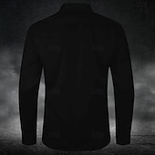 cheap Vintage Shirt-Dragon&#039;s Cross by Sarah Richter Men&#039;s Skull Dragon Button Up Shirt Long Sleeve Designer Shirt Limited Artist Edition