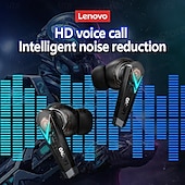 رخيصةأون سماعات لاسلكية ستيريو TWS-سماعات لينوفو LP6 اللاسلكية الحقيقية TWS سماعات أذن داخل الأذن ستيريو بلوتوث 5.0 مع صندوق شحن جهير عميق لأجهزة Apple وSamsung وHuawei وXiaomi Mi للاستخدام اليومي والسفر وركوب الدراجات والهواتف