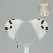 abordables Accessoires de coiffure-Serre-tête oreilles de shiba inu avec queue – accessoires de cosplay oreilles et queue de chien faits à la main, oreilles de chien-loup pour Halloween, fête et jeu de rôle