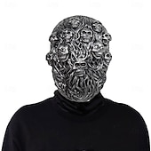 levne Halloween maska a rekvizity-halloween skeleton pokrývka hlavy maska, halloweenská lebka gothic cosplay party kostýmy | děsivé potřeby na halloweenskou párty pro jiaben cosplay kostýmy