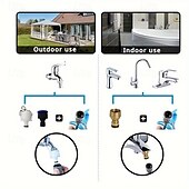 abordables Soins et soutien aux animaux-Outil de bain pour chevaux 5 en 1 et brosse douce, brosse polyvalente pour chevaux avec buse de tuyau d&#039;arrosage, outil de massage pour toilettage de chevaux adapté aux bovins, chevaux, moutons, etc.