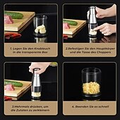abordables Ustensiles et gadgets de cuisine-Hachoir à ail pressé multifonctionnel manuel broyeur d&#039;ail trancheuse à légumes outil de cuisine en acier inoxydable presse-ail portatif aide à la cuisson facile usage domestique