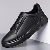 preiswerte Sneaker für Herren-weiße Freizeit-Sneaker für Herren mit braunen Akzenten bequeme Alltagsschuhe für Büro und Reisen