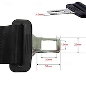abordables Fundas de asiento para coche-Extensor de cinturón de seguridad universal para automóvil de 2 piezas con clip de hebilla, adecuado para embarazadas o personas con complexiones grandes.