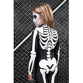 olcso Páros és csoportos jelmezek-koponya csontváz test halloween csoportos páros jelmezek teljes testes macskaruha ijesztő jelmez férfi női fiú gyermek felnőttek előadás buli klub halloween karnevál halottak napja könnyű