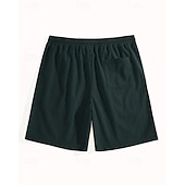 tanie Szorty casualowe-Męskie Szorty waflowe Szorty Letnie szorty Szorty na co dzień Kieszeń Elastyczny pas Ściągana na sznurek Równina Komfort Oddychający Do kolan Na zewnątrz Urlop Sportowy Codzienny Czarny Biały Średnio