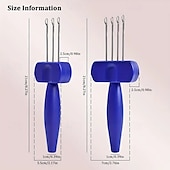 economico elettrodomestici-Set di utensili per uncinetto da 3/4, utensili per uncinetto, uncinetti per ricamo, utensili per uncinetto per cuciture o rifiniture di bordi.