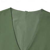 abordables Costumes de mariage-Costumes de mariage pour hommes Affaires Noire Sauge Mode Formelle Été Couleur unie Coupe standard 3 pièces Simple bouton Deux boutons