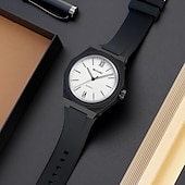abordables Montres à quartz-Montre quartz SKMEI pour femmes hommes et enfants grand cadran montre-bracelet décontractée lumineuse étanche en silicone