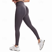 abordables Leggings y mallas de yoga-Mujer Leggings Capri Mallas Leggings de Yoga Control de barriga Alta cintura Gimnasio Rutina de ejercicio De Deporte Prendas de abajo Color sólido Negro Blanco Azul Otoño Deportes Ropa de Deporte