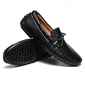 halpa Miesten loaferit ja nauhattomat kengät-Ruskeat mokkasiinit miehille – klassiset slip-on-kengät käsin ommelluilla yksityiskohdilla, sopivat sekä rentoon että juhlavaan käyttöön
