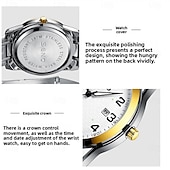 levne Quartz hodinky-Dámské Muži děti Křemenný Luxus Velký ciferník Módní Obchodní Svítící Kalendář VODĚODOLNÝ Pásek z nerezové oceli Hodinky