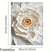 billiga Botaniska tryck-modern blommig canvastavla ramlös väggdekoration för vardagsrum och sovrum eleganta vita blommor posters
