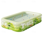 cheap Pools, Hot Tubs &amp; Supplies-1pc Large Ocean Themed Inflatable Swimming Pool with Marine Life Design (Turtles, Clownfish, Seahorses) - No Electricity Needed, Easy Setup &amp; Portable PVC Pool for Beach, Parties, Weddings, Music Fest