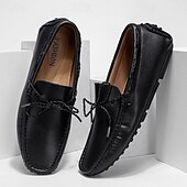 halpa Miesten loaferit ja nauhattomat kengät-Ruskeat mokkasiinit miehille – klassiset slip-on-kengät käsin ommelluilla yksityiskohdilla, sopivat sekä rentoon että juhlavaan käyttöön