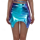 preiswerte Unterteile-Retro Vintage 1980er Rock Disco Einfarbig Damen Karnevalskostüm Halloween Karneval Pride Parade Pride-Monat Erwachsene Röcke