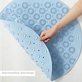 cheap Anti-slip Bath Tub Mat-Shower Mat, Round Shower Stall Mat, PVC Bathtub Mat, Non Slip Bath Mat with Suction Cups and Drain Holes, Machine Washable for Bathroom Bathtub Swimming Pool