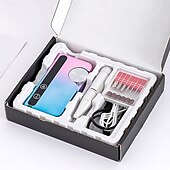abordables Baignade et soins personnels-Machine à polir les ongles 45 000 tr/min, lime à ongles, perceuse à ongles électrique à vitesse réglable avec forets