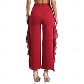 preiswerte Kleidung für lateinamerikanische Tänze-Damen Latein Tanzhose Tango Salsa Samba Tanzhose Rock fließende Hose Bauchtanzhose